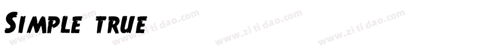 Simple true字体转换